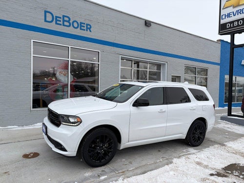2016 Dodge Durango SXT, Blacktop Pkg, Preferred Pkg 23B, Heated Front Seats, Heated Steering Wheel, Sunroof