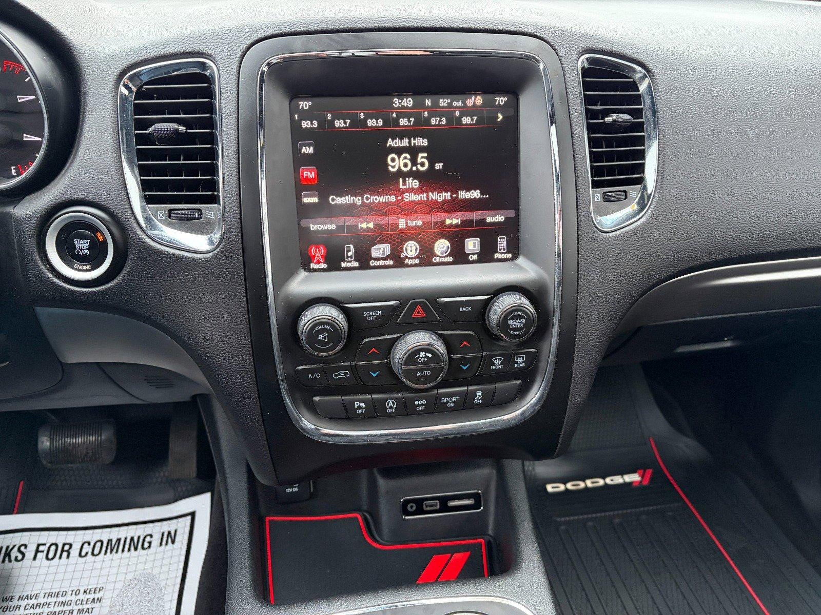 2016 Dodge Durango SXT, Blacktop Pkg, Preferred Pkg 23B, Heated Front Seats, Heated Steering Wheel, Sunroof