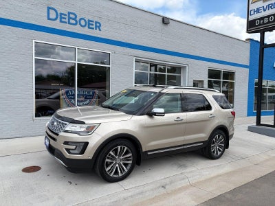 2017 Ford Explorer Platinum, Dual Moonroof, Cooled/ Heated/ Massaging Seats, Sony Audio System