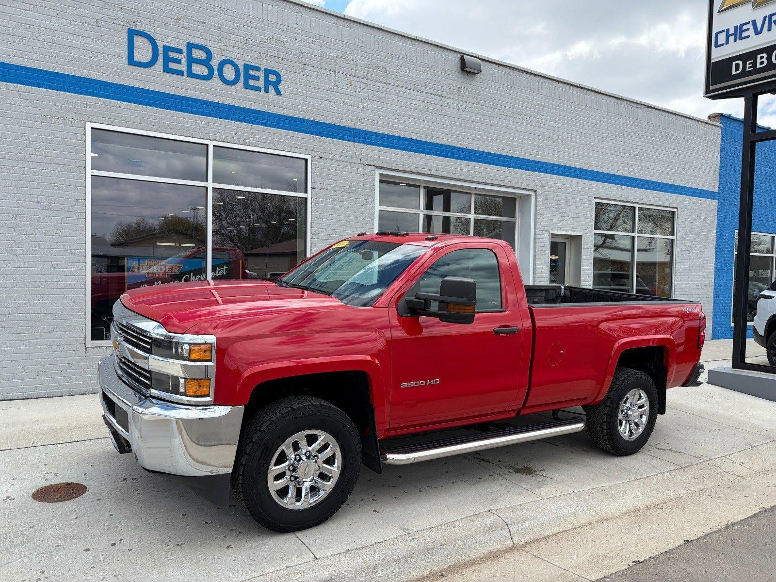 2015 Chevrolet Silverado 3500 HD Work Truck Convenience Pkg, 18" Chrome Wheels, Rearview Camera, Power Windows