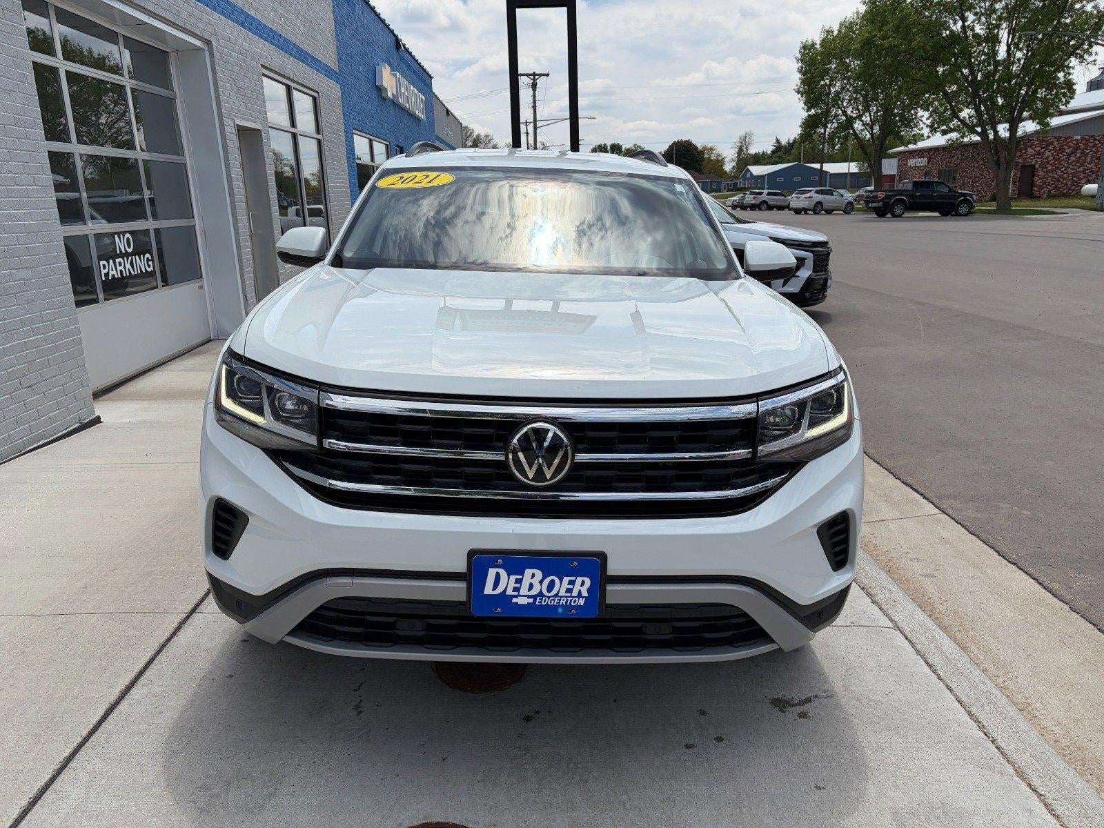 2021 Volkswagen Atlas 3.6L V6 SE w Technology, AWD, Heated Front Seats, Adaptive Cruise Control, Remote Start