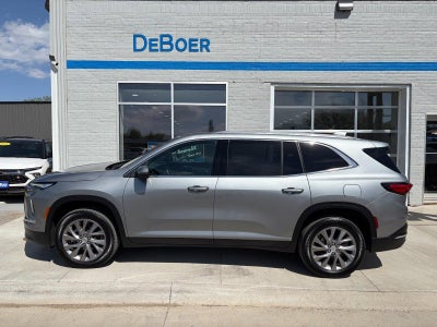 2025 Buick Enclave Preferred, Heated Steering Wheel & Front Seats, Surround Vision, Adaptive Cruise, Dual Power Seats