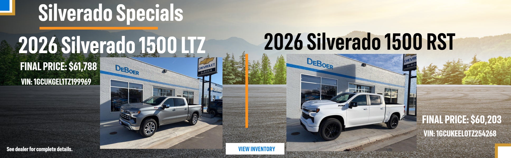 Silverado Specials